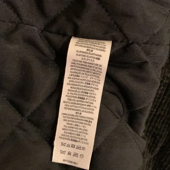 Free People Black Bomber Jacket with Faux Fur Collar - Picture 12 of 16